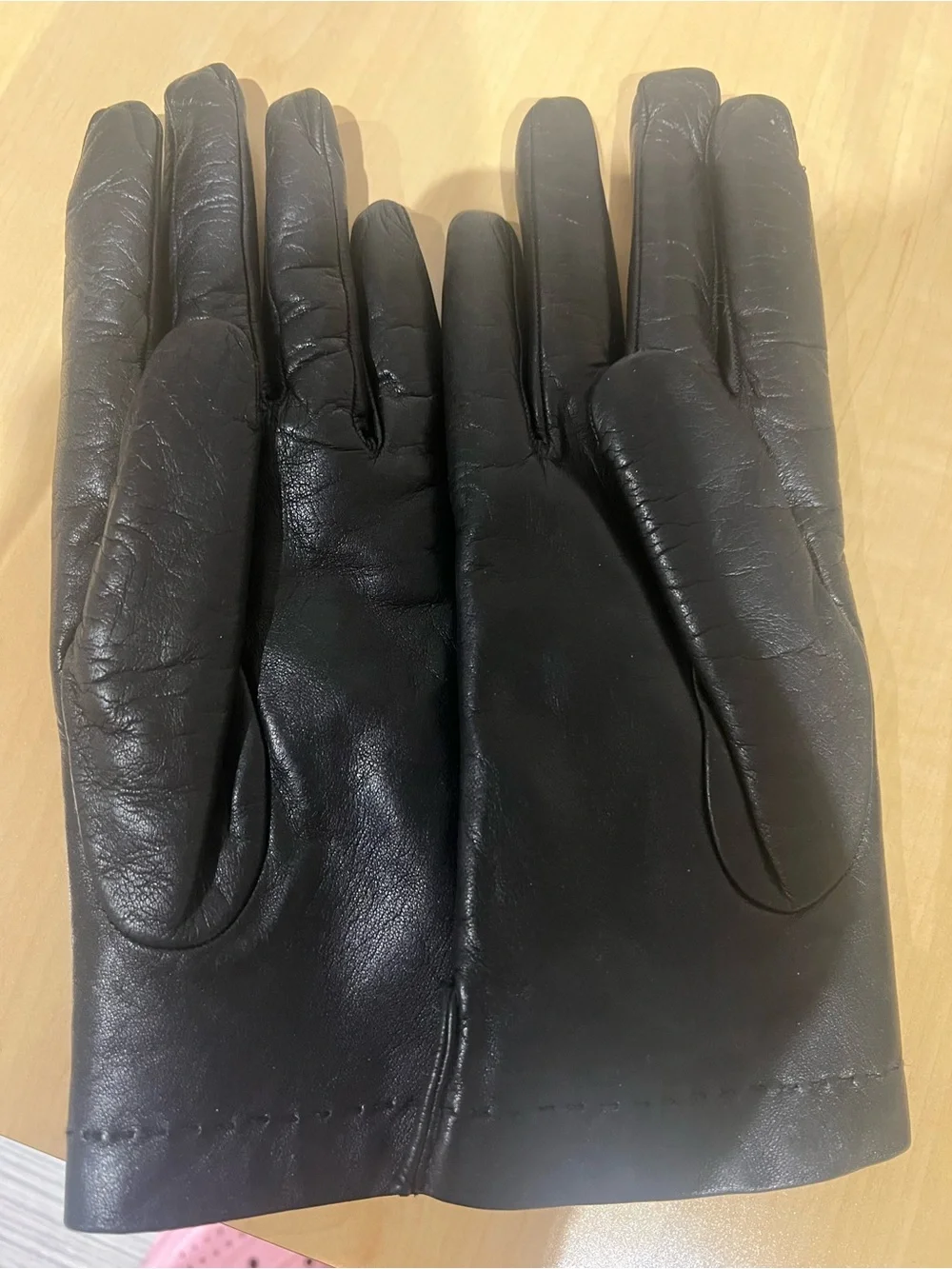 Black Leather Women's Gloves